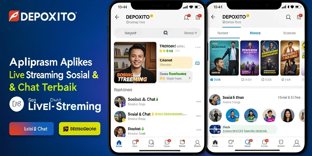 Tampilan antarmuka DEPOXITO saat Live Streaming yang interaktif.