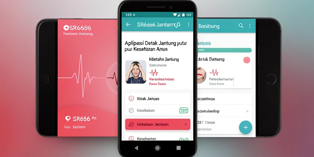 Antarmuka aplikasi SR6666 yang sederhana dan informatif.