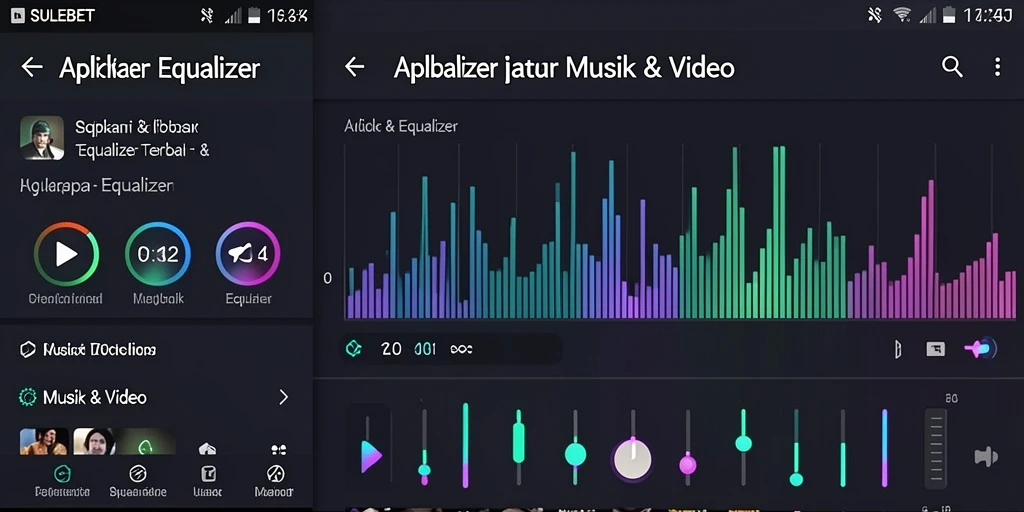 Antarmuka SULEBET menampilkan pengaturan Equalizer yang lengkap dan mudah digunakan.