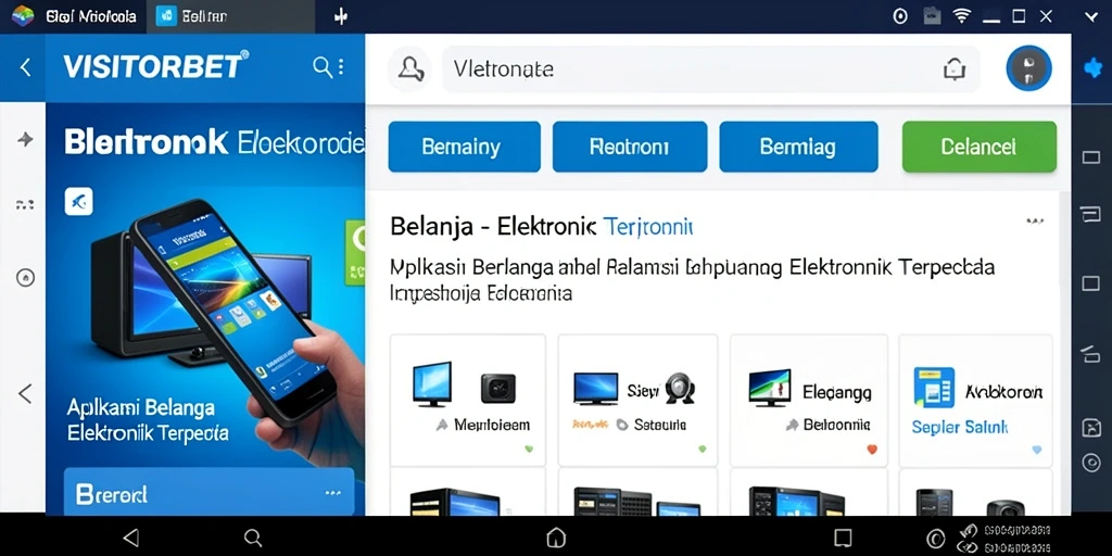 Tampilan antarmuka aplikasi VISITORBET yang menarik dan mudah digunakan.